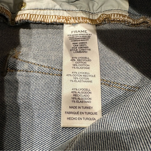 Frame Le High straight leg ankle jean in Lombard wash (light blue) size 29 - Picture 11 of 14